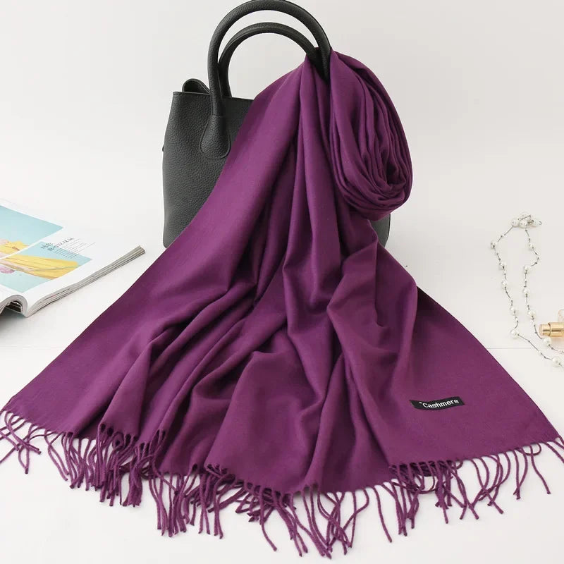 Écharpe Femme Cachemire – Pashmina Hiver 200×70 cm