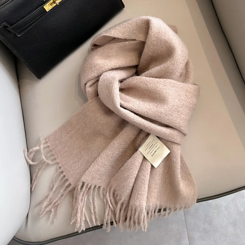Écharpe 100% Laine Unisexe – Hiver 180×32 cm