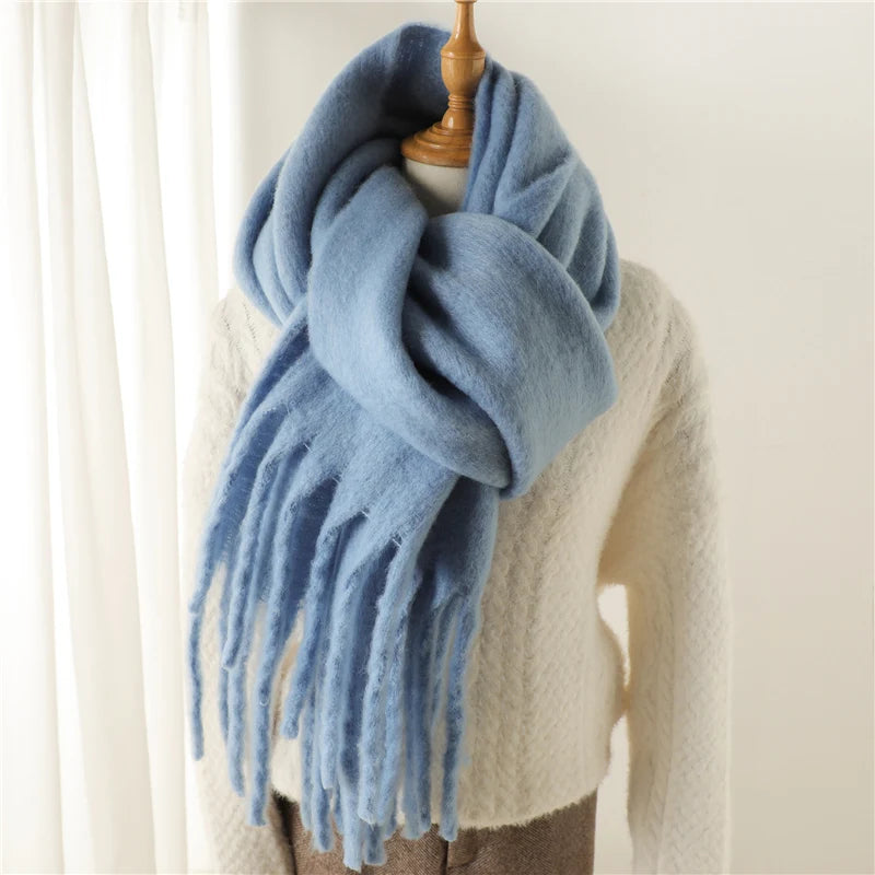 Écharpe Femme Imitation Cachemire – Châle Long 240×38 cm