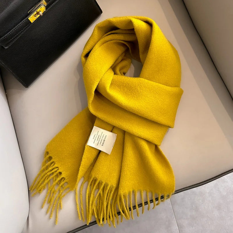 Écharpe 100% Laine Unisexe – Hiver 180×32 cm