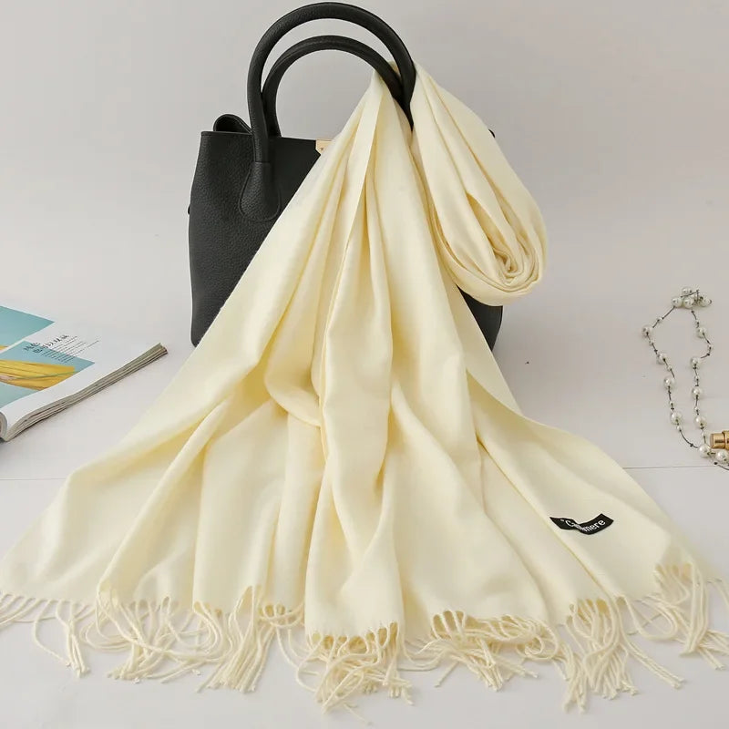 Écharpe Femme Cachemire – Pashmina Hiver 200×70 cm