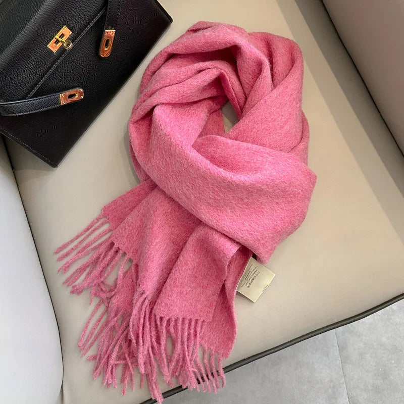 Écharpe 100% Laine Unisexe – Hiver 180×32 cm