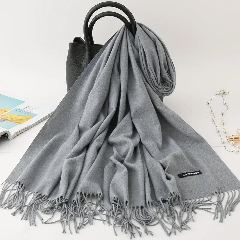 Écharpe Femme Cachemire – Pashmina Hiver 200×70 cm