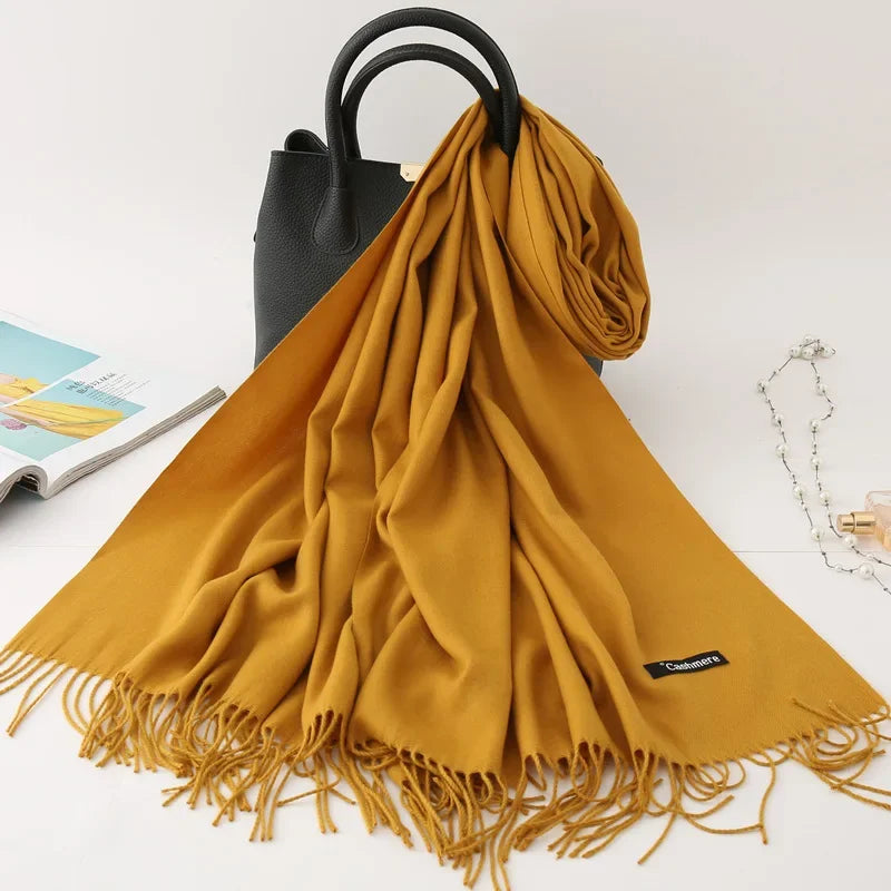 Écharpe Femme Cachemire – Pashmina Hiver 200×70 cm