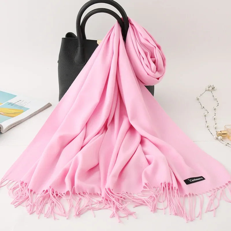 Écharpe Femme Cachemire – Pashmina Hiver 200×70 cm