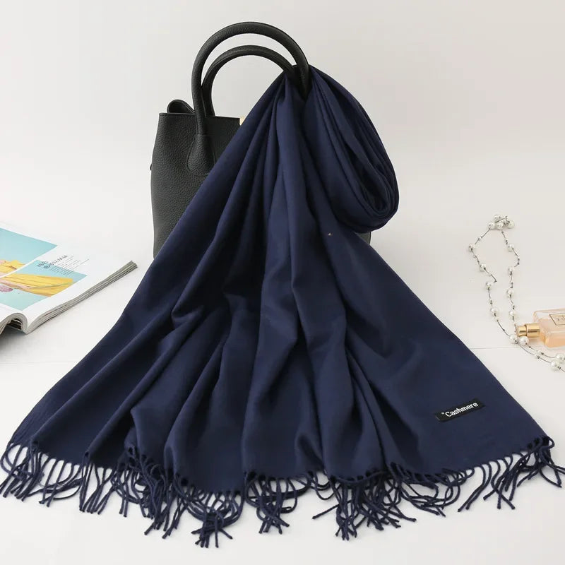 Écharpe Femme Cachemire – Pashmina Hiver 200×70 cm