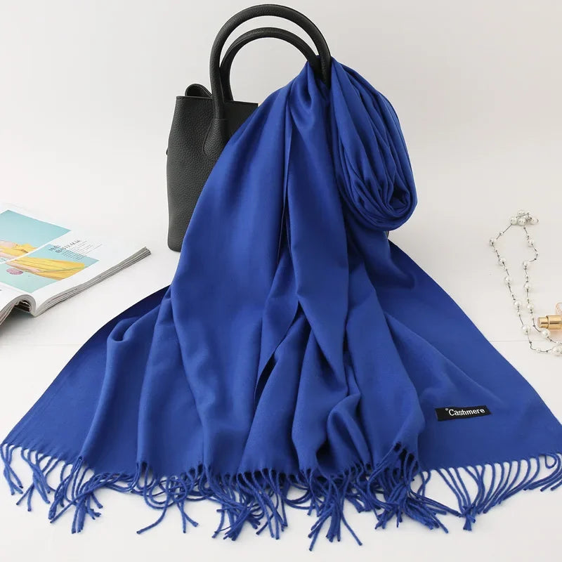 Écharpe Femme Cachemire – Pashmina Hiver 200×70 cm