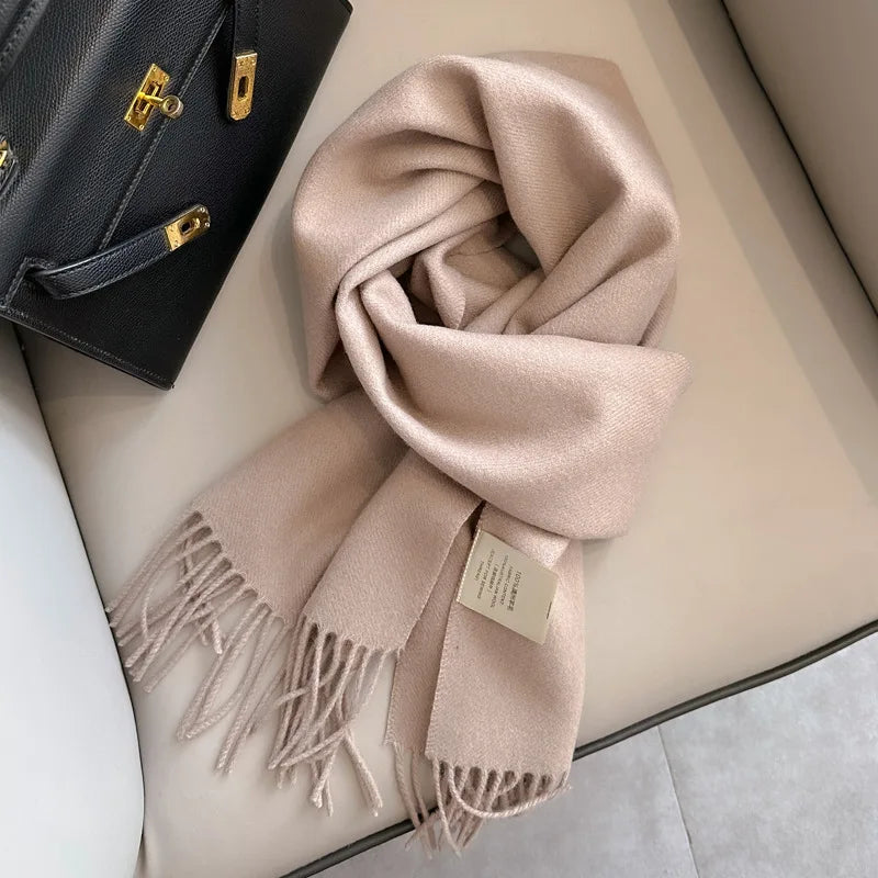 Écharpe 100% Laine Unisexe – Hiver 180×32 cm