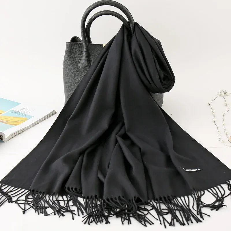 Écharpe Femme Cachemire – Pashmina Hiver 200×70 cm