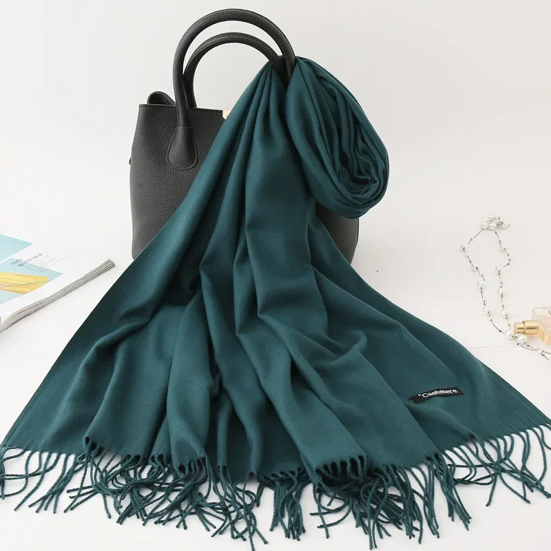 Écharpe Femme Cachemire – Pashmina Hiver 200×70 cm