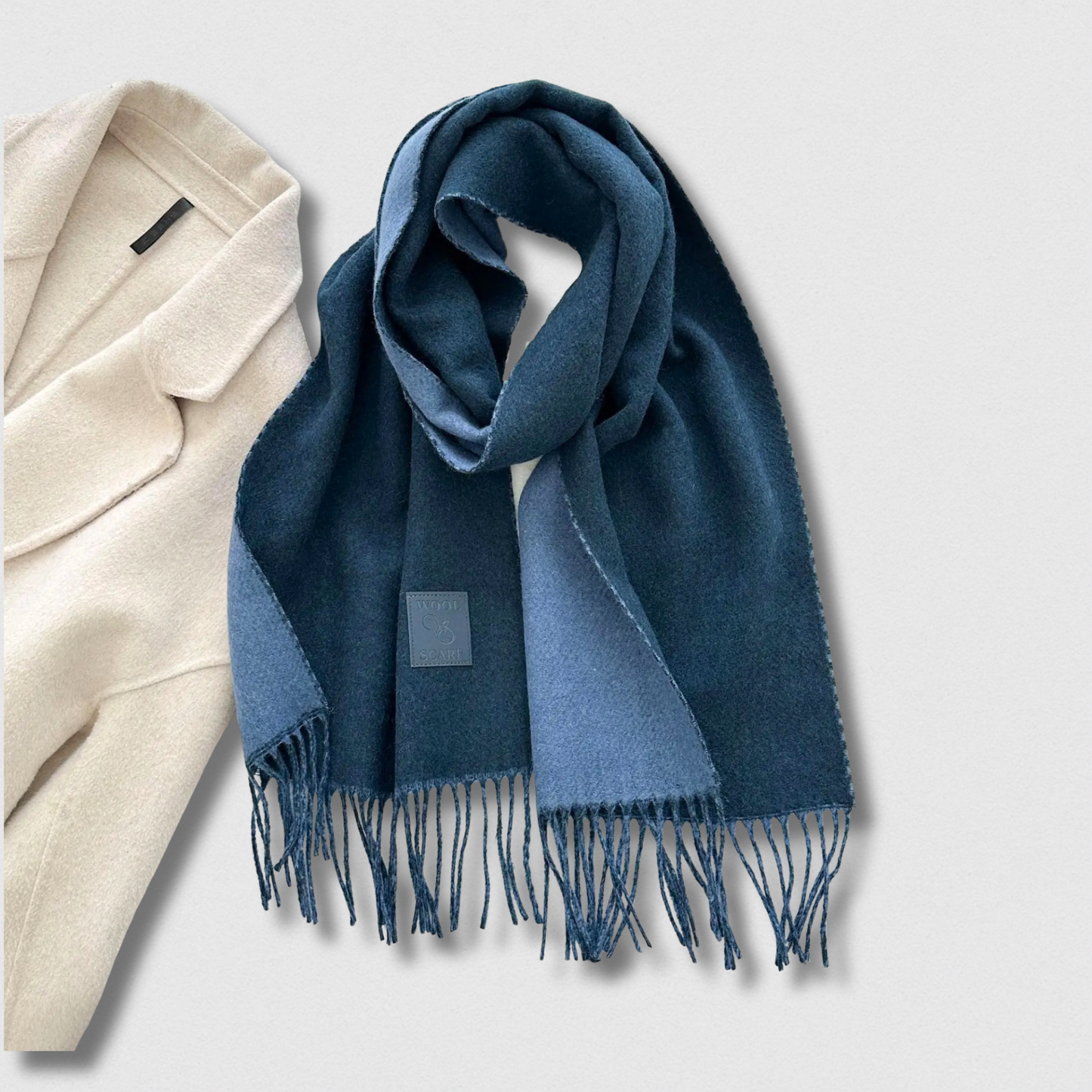 Écharpe Double Face Laine Hiver – Luxe & Confort