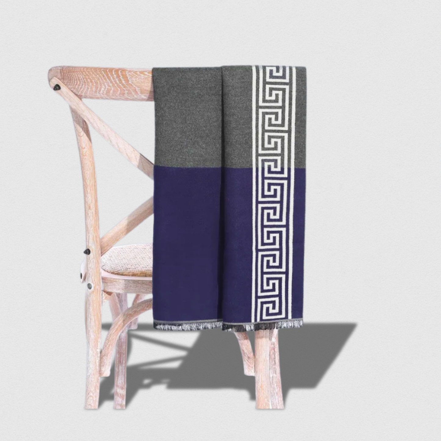 Écharpe Homme Imitation Cachemire – Hiver 180×32 cm