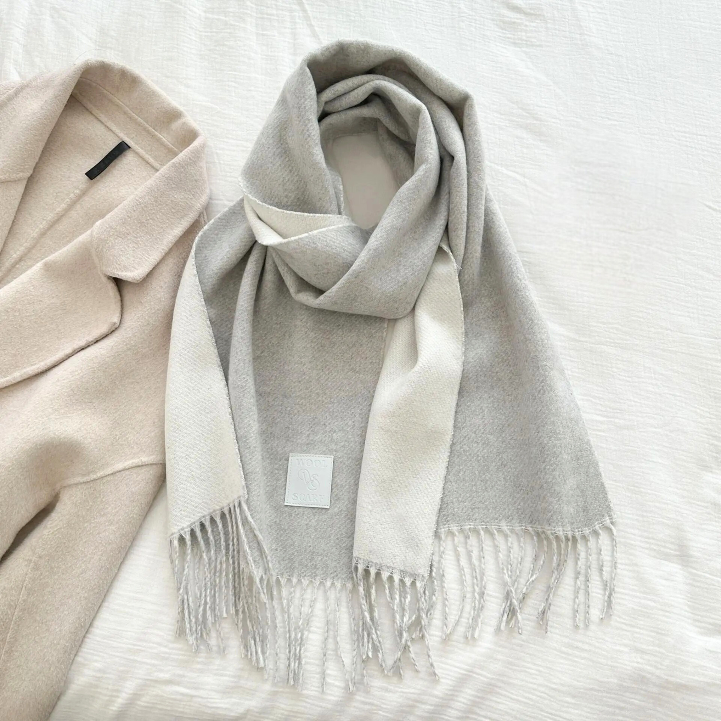 Écharpe Double Face Laine Hiver – Luxe & Confort
