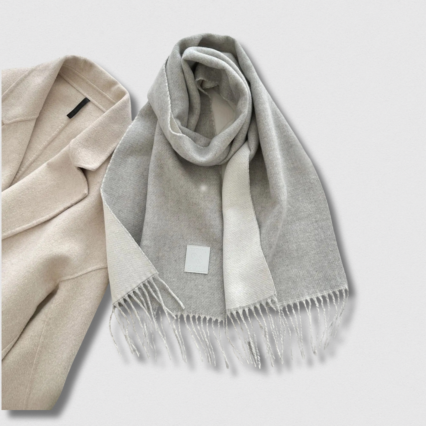 Écharpe Double Face Laine Hiver – Luxe & Confort