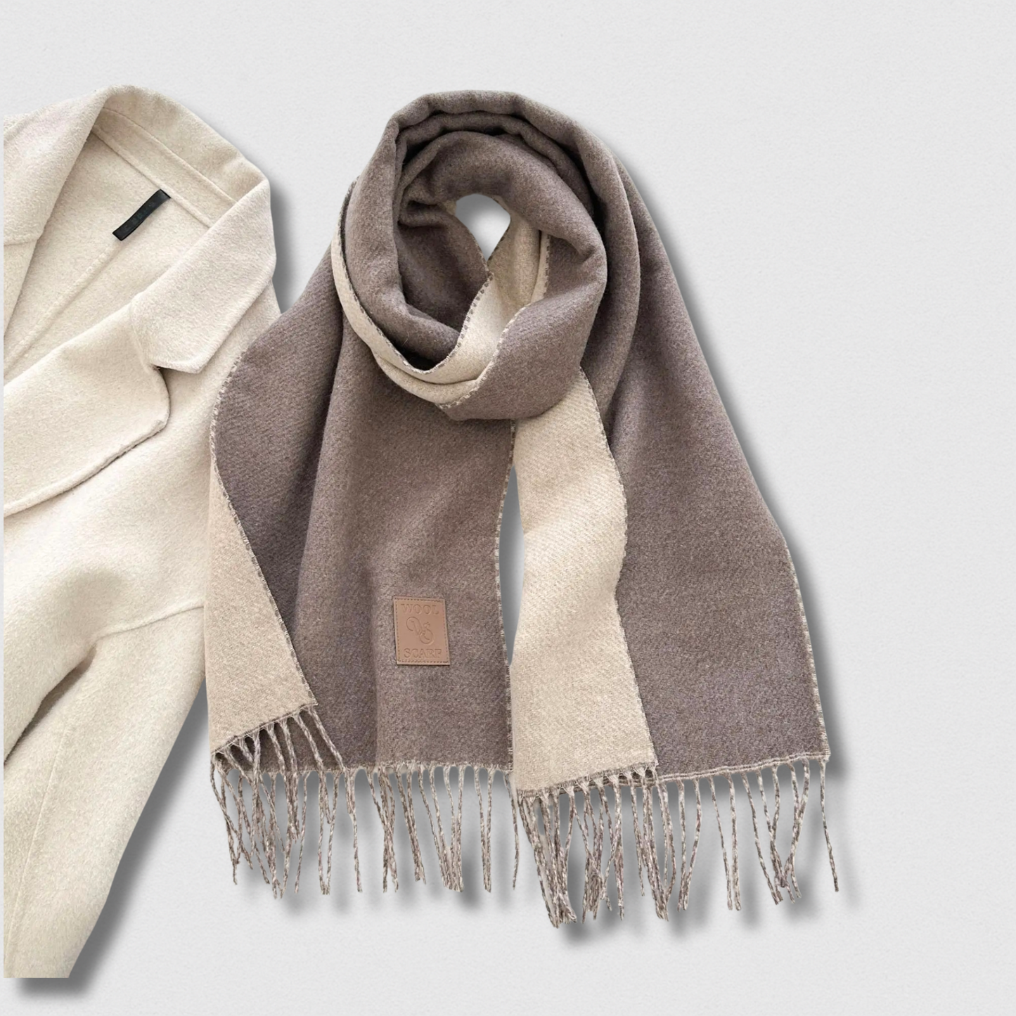 Écharpe Double Face Laine Hiver – Luxe & Confort
