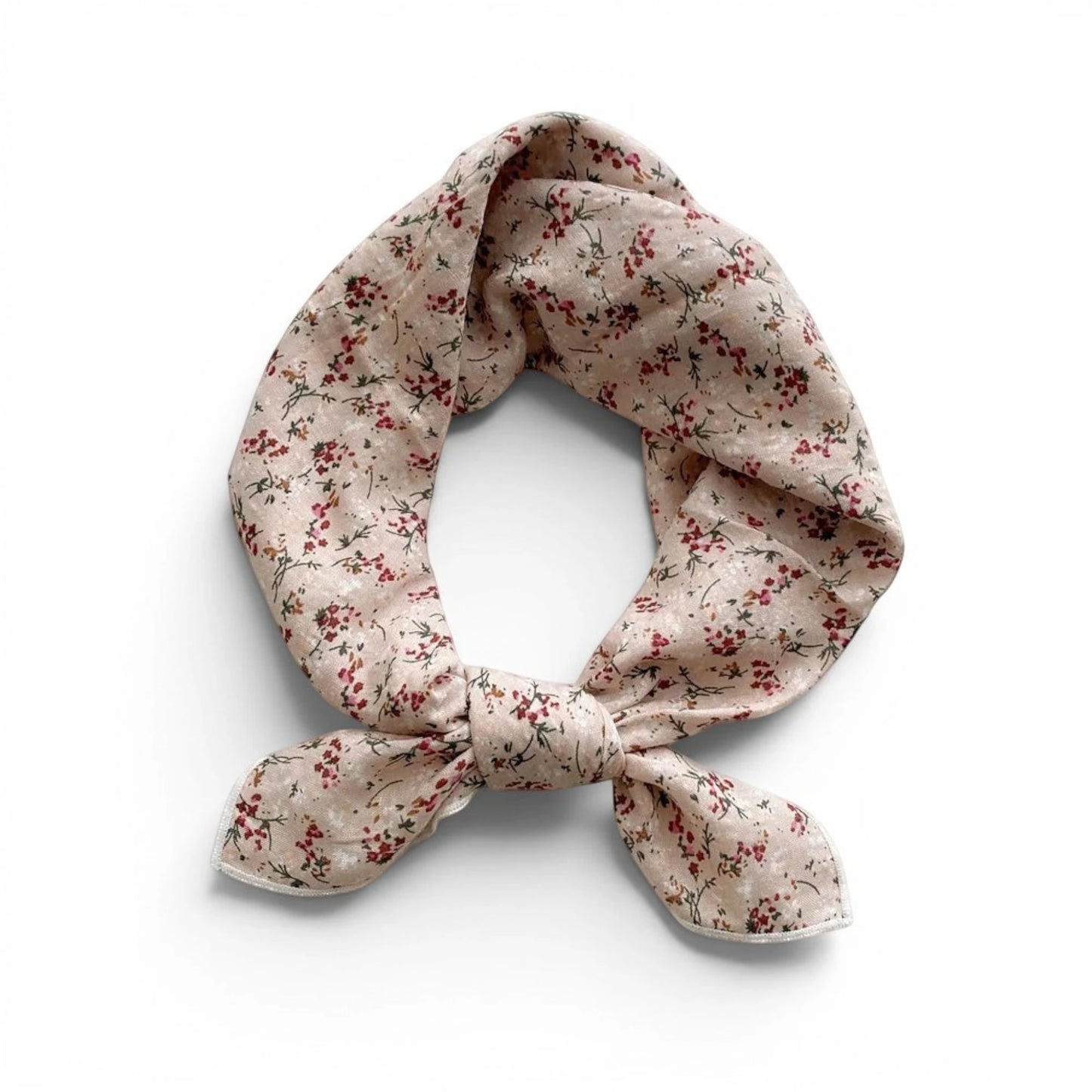 Foulard femme imprimé floral 55x55 cm signé Maison Amavia