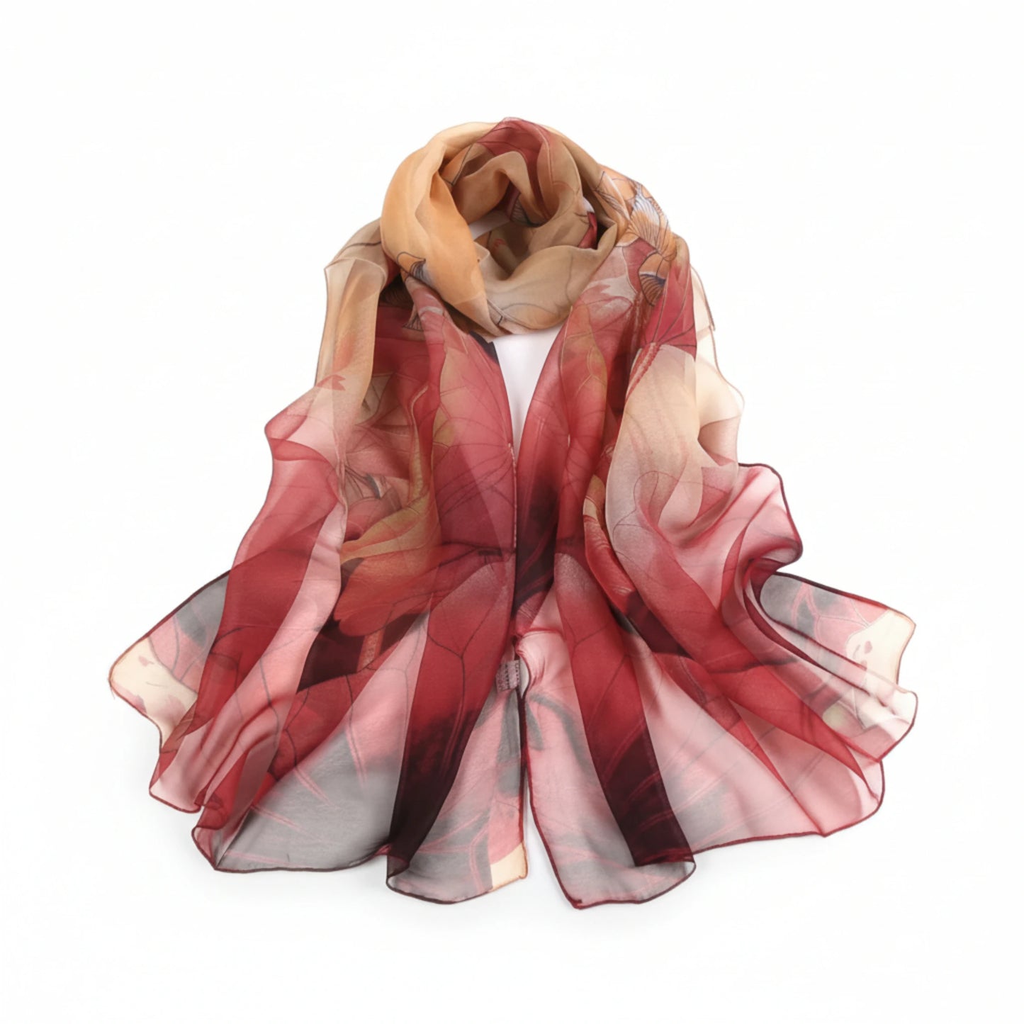 Foulard femme en soie<br>Signature Maison Amavia