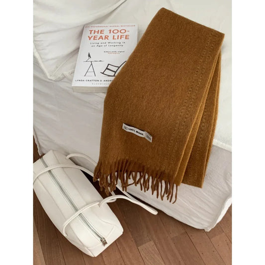 Écharpe Femme 100% Laine Australienne – Châle Hiver Doux