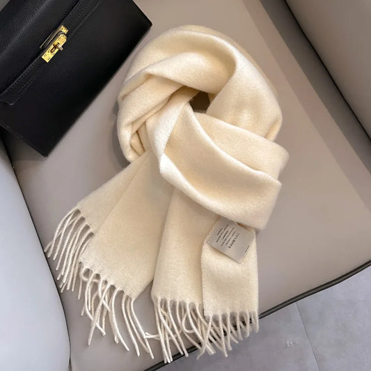 Écharpe 100% Laine Unisexe – Hiver 180×32 cm