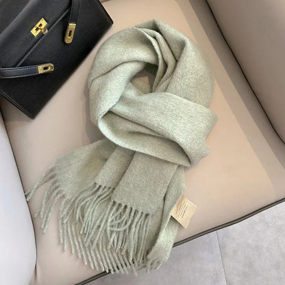 Écharpe 100% Laine Unisexe – Hiver 180×32 cm