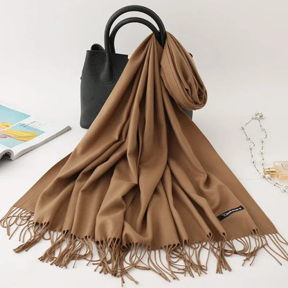 Écharpe Femme Cachemire – Pashmina Hiver 200×70 cm