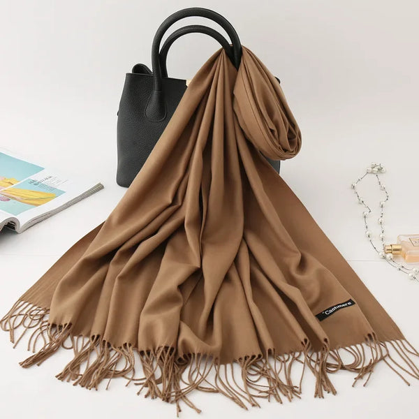 Écharpe Femme Cachemire<br>Pashmina Hiver 200×70 cm