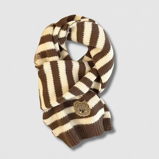Écharpe Enfant Hiver Rayée – Mignonne & Chaude