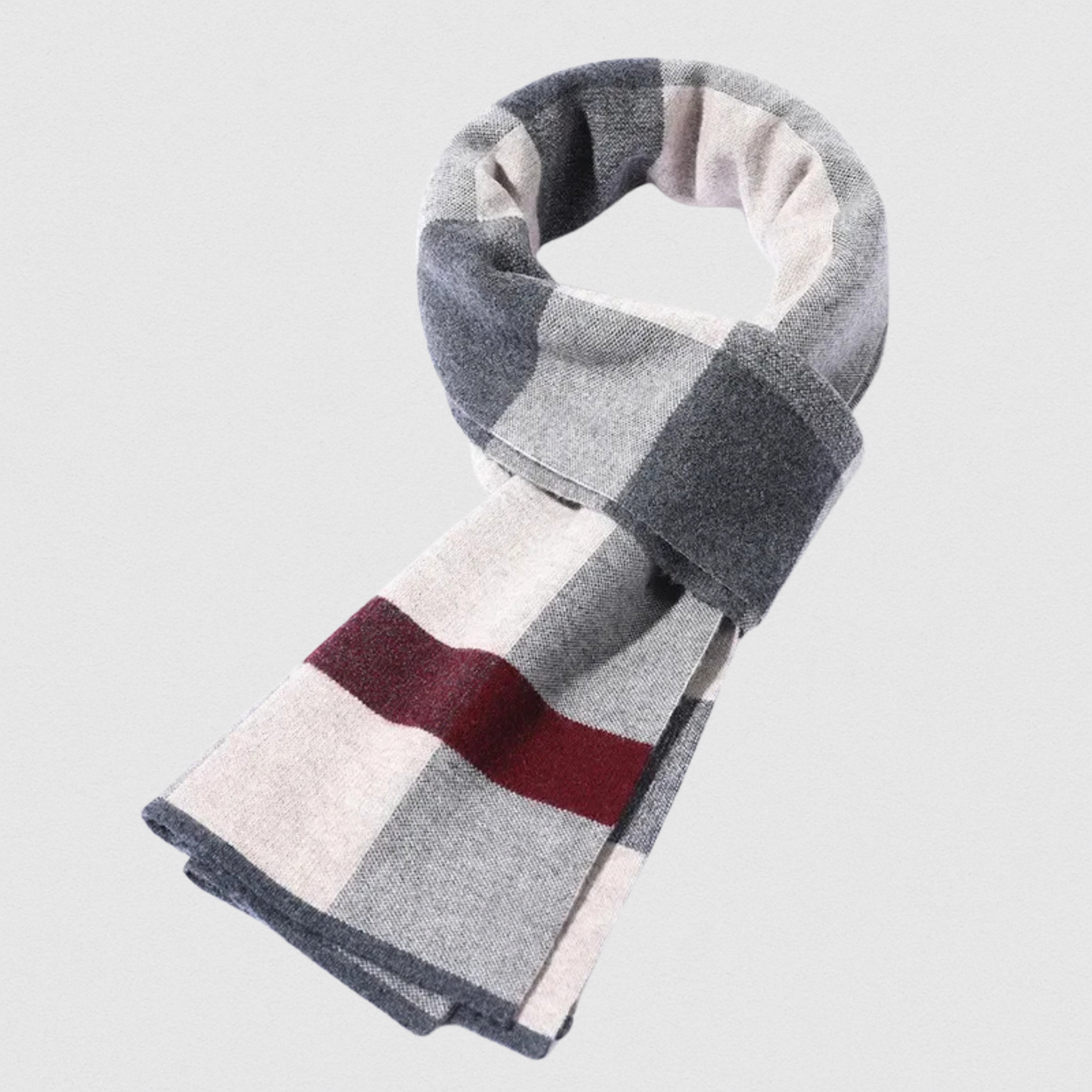 Écharpe Homme 100% Laine – Business Hiver 180×30 cm