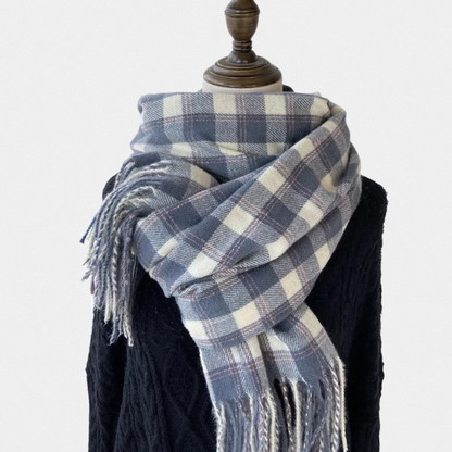 Écharpe Plaid Vintage Unisexe – Pashmina 200×68 cm