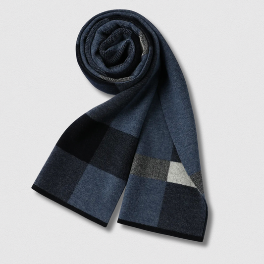 Écharpe Homme 100% Laine – Business Hiver 180×30 cm