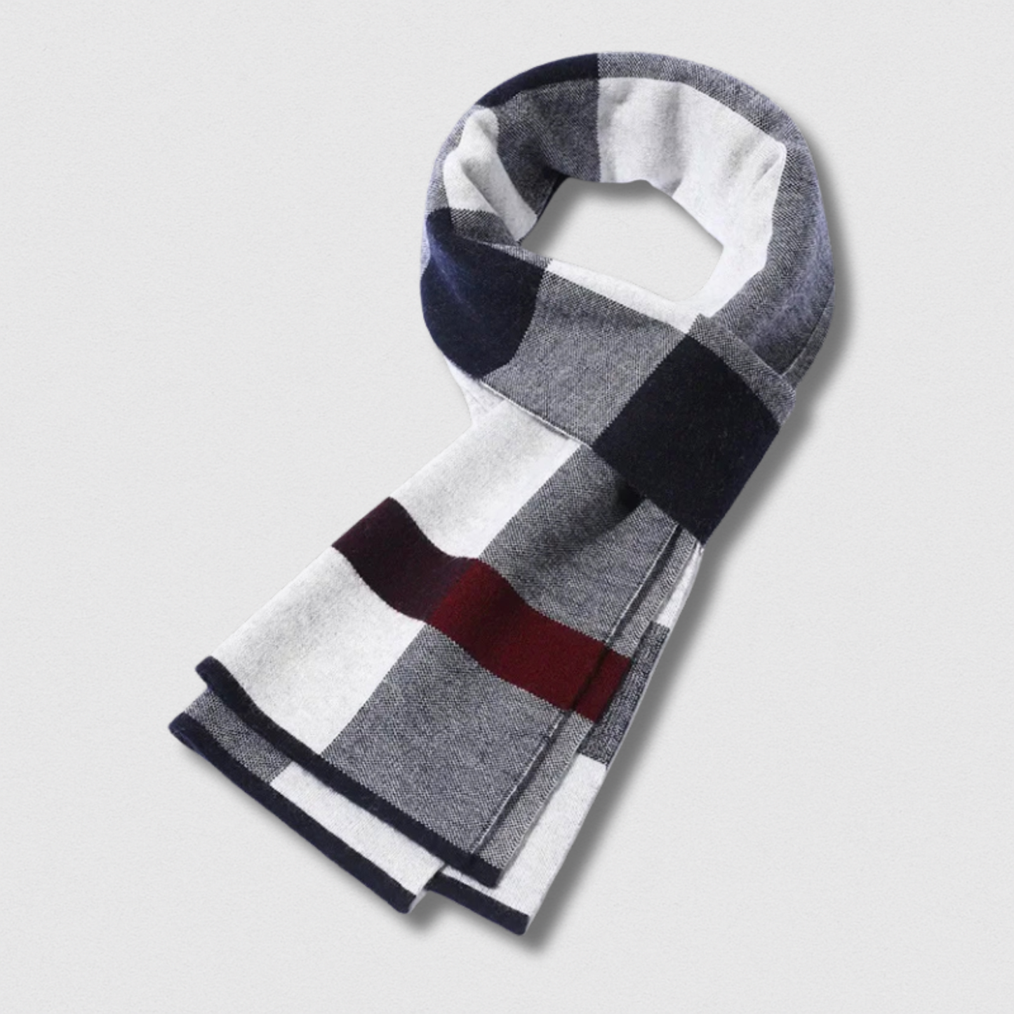 Écharpe Homme 100% Laine – Business Hiver 180×30 cm