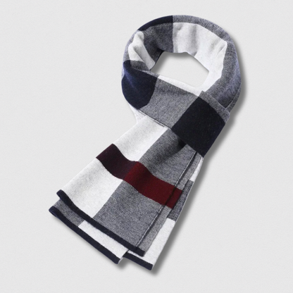 Écharpe Homme 100% Laine – Business Hiver 180×30 cm