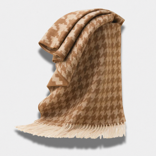 Écharpe 100% Laine – Unisexe Jacquard 190×35 cm