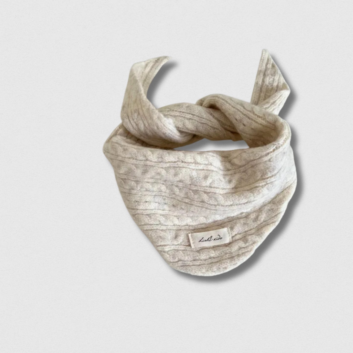 Écharpe enfant beige en cachemire doux – écharpe chaude pour filles et garçons