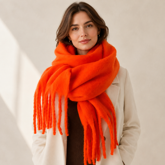 Écharpe femme<br>Douceur enveloppante et élégance hivernale