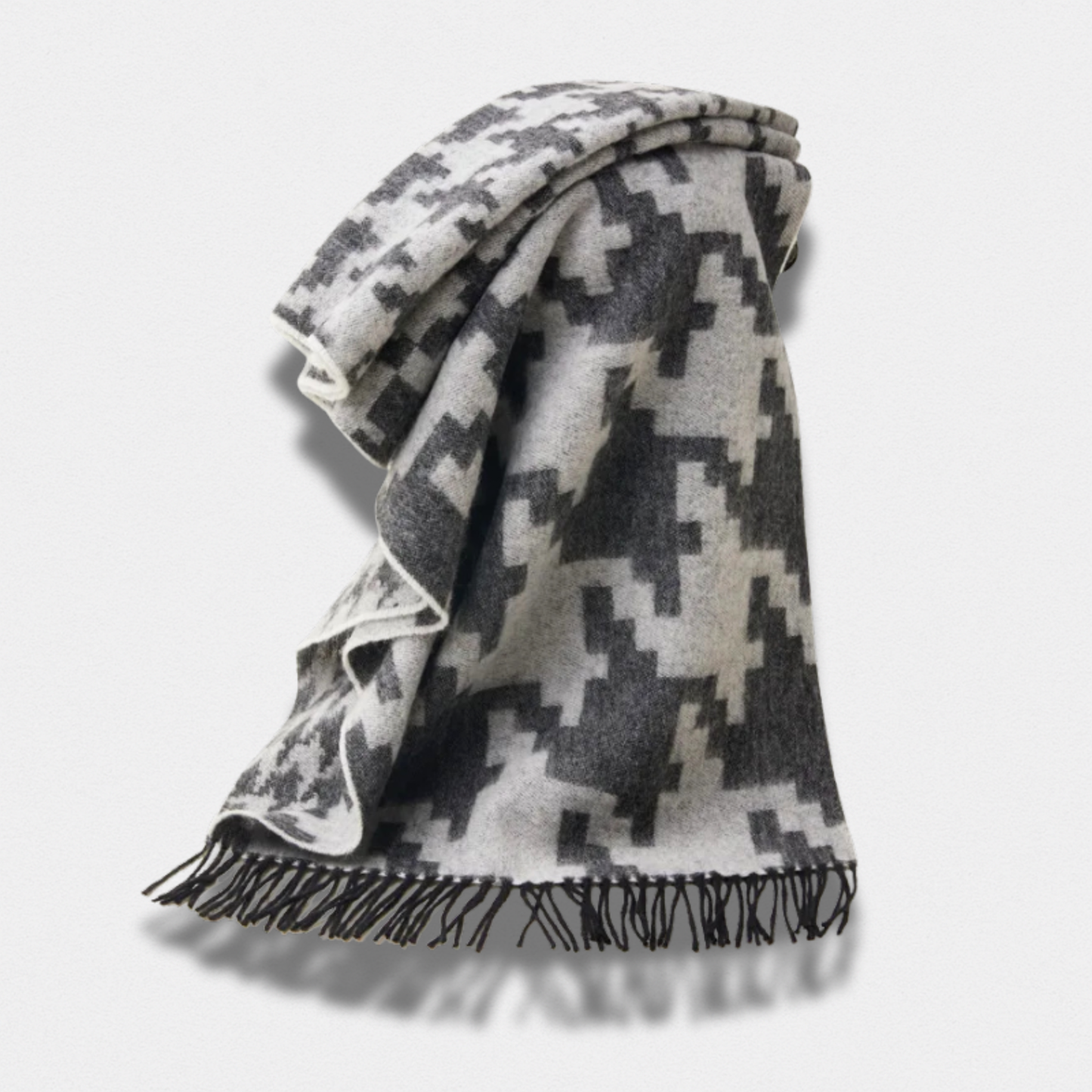 Écharpe 100% Laine – Unisexe Jacquard 190×35 cm