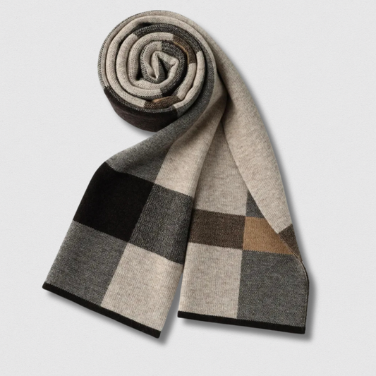 Écharpe Homme 100% Laine – Business Hiver 180×30 cm