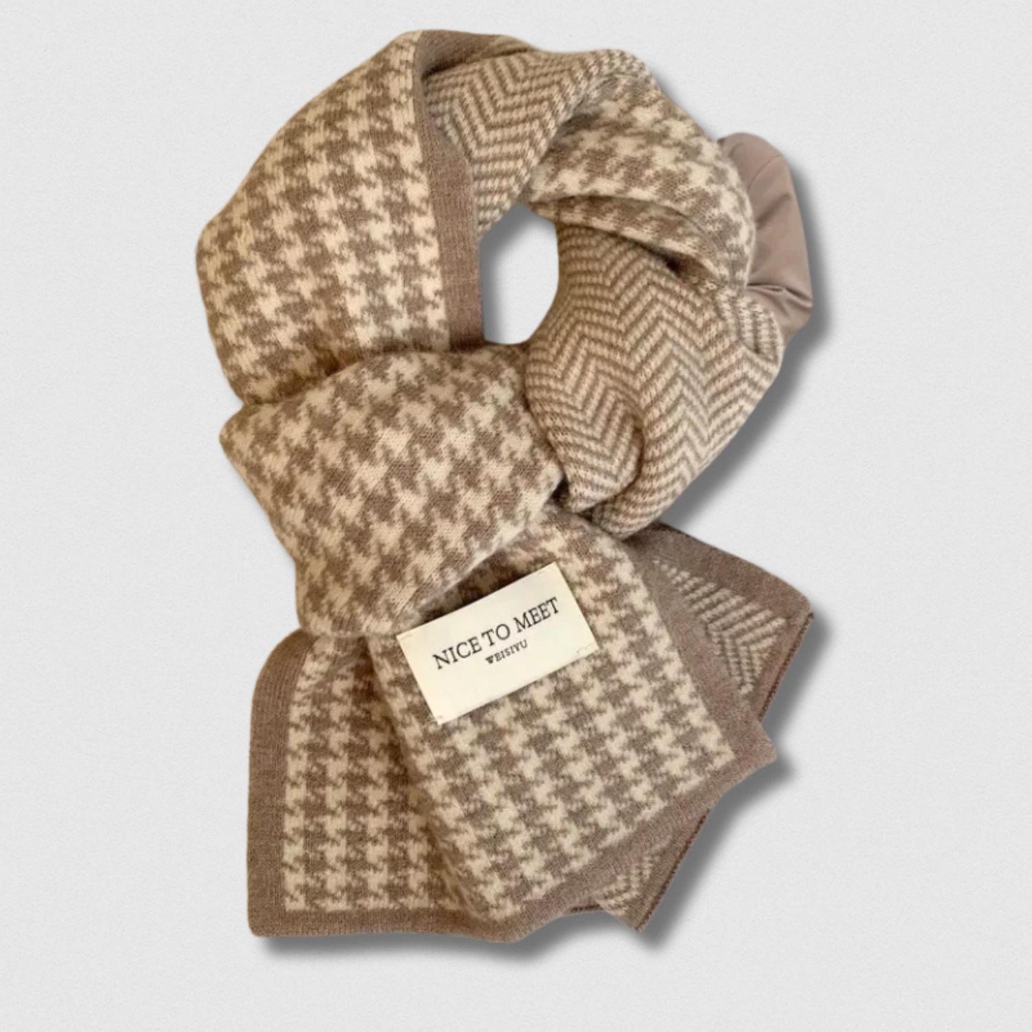 Écharpe Femme Double Face à Carreaux<br>Hiver Chaude