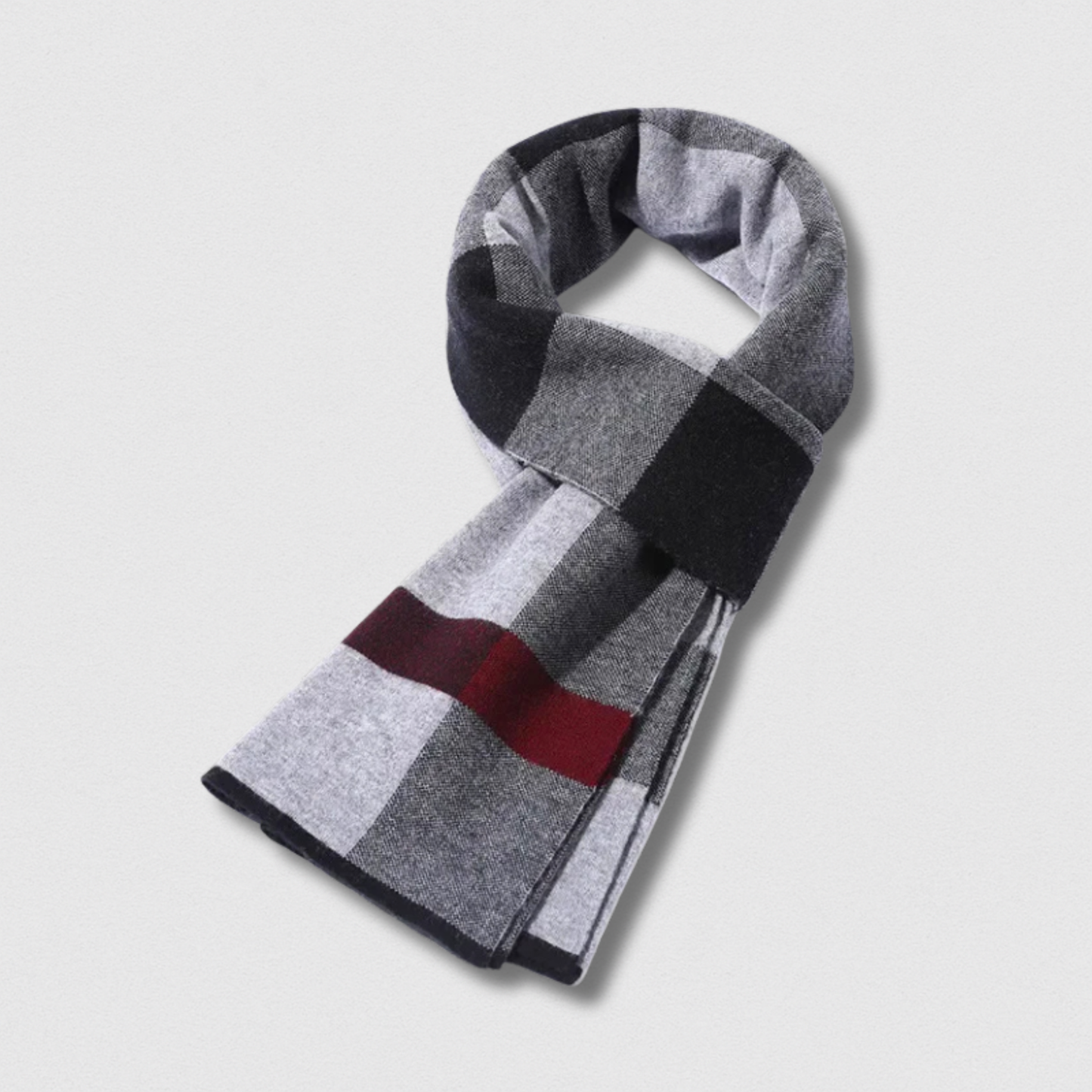 Écharpe Homme 100% Laine – Business Hiver 180×30 cm