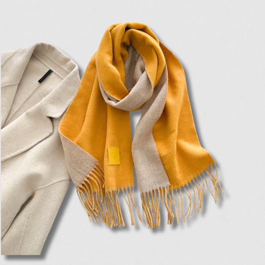 Écharpe Double Face Laine Hiver – Luxe & Confort