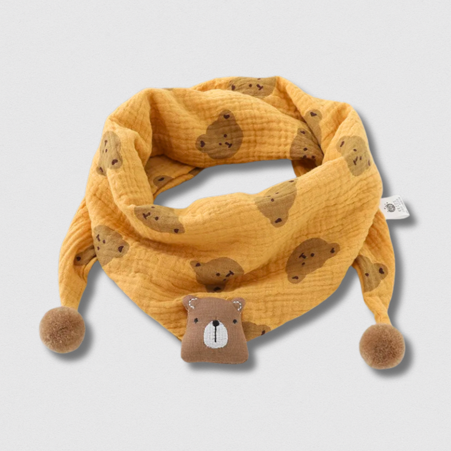 Écharpe Bébé Triangle Coton – Douce & Chaude