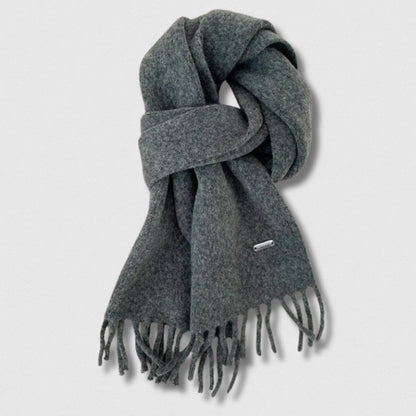 Écharpe unisexe imitation cachemire gris foncé – Maison Amavia