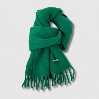 Écharpe unisexe imitation cachemire vert émeraude – Maison Amavia