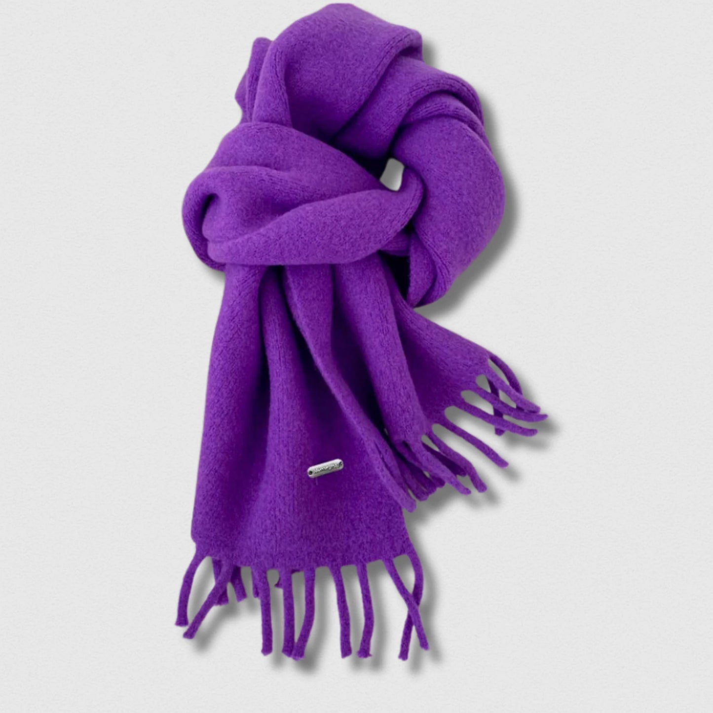 Écharpe unisexe imitation cachemire violet – Maison Amavia