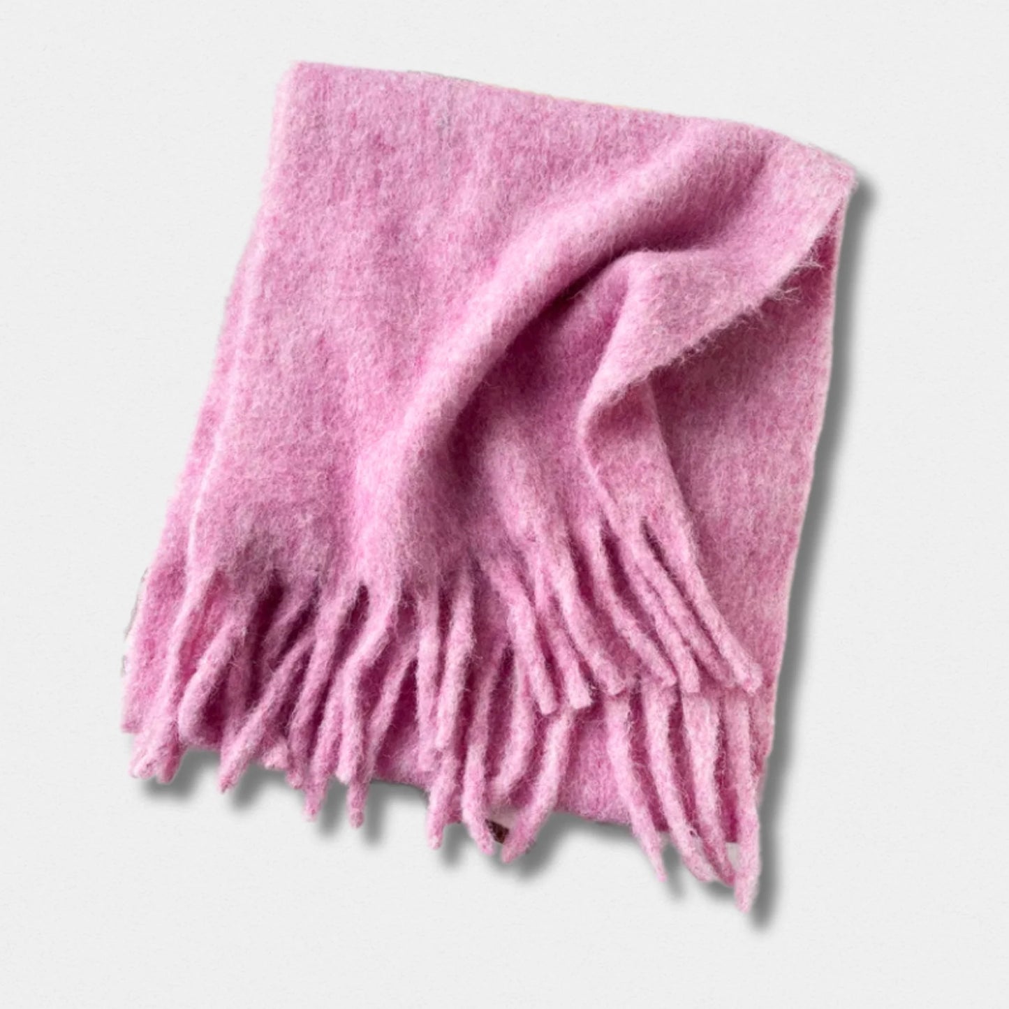 Écharpe unisexe laine mélangée prune – hiver 210×40 cm – Maison Amavia