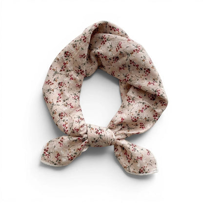 Foulard femme imprimé floral 55x55 cm signé Maison Amavia