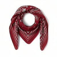 Foulard femme carré paisley printemps-été