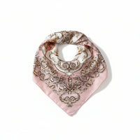 Foulard femme rose élégant<br>Signature Maison Amavia