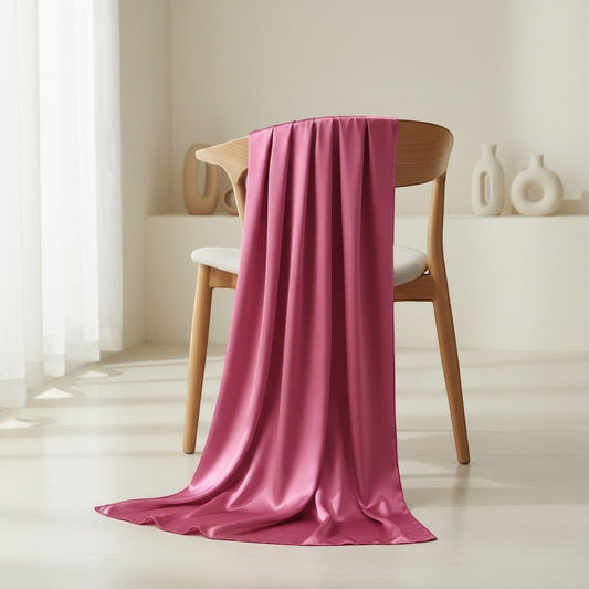 Foulard femme carré satin uni 90x90 effet soie