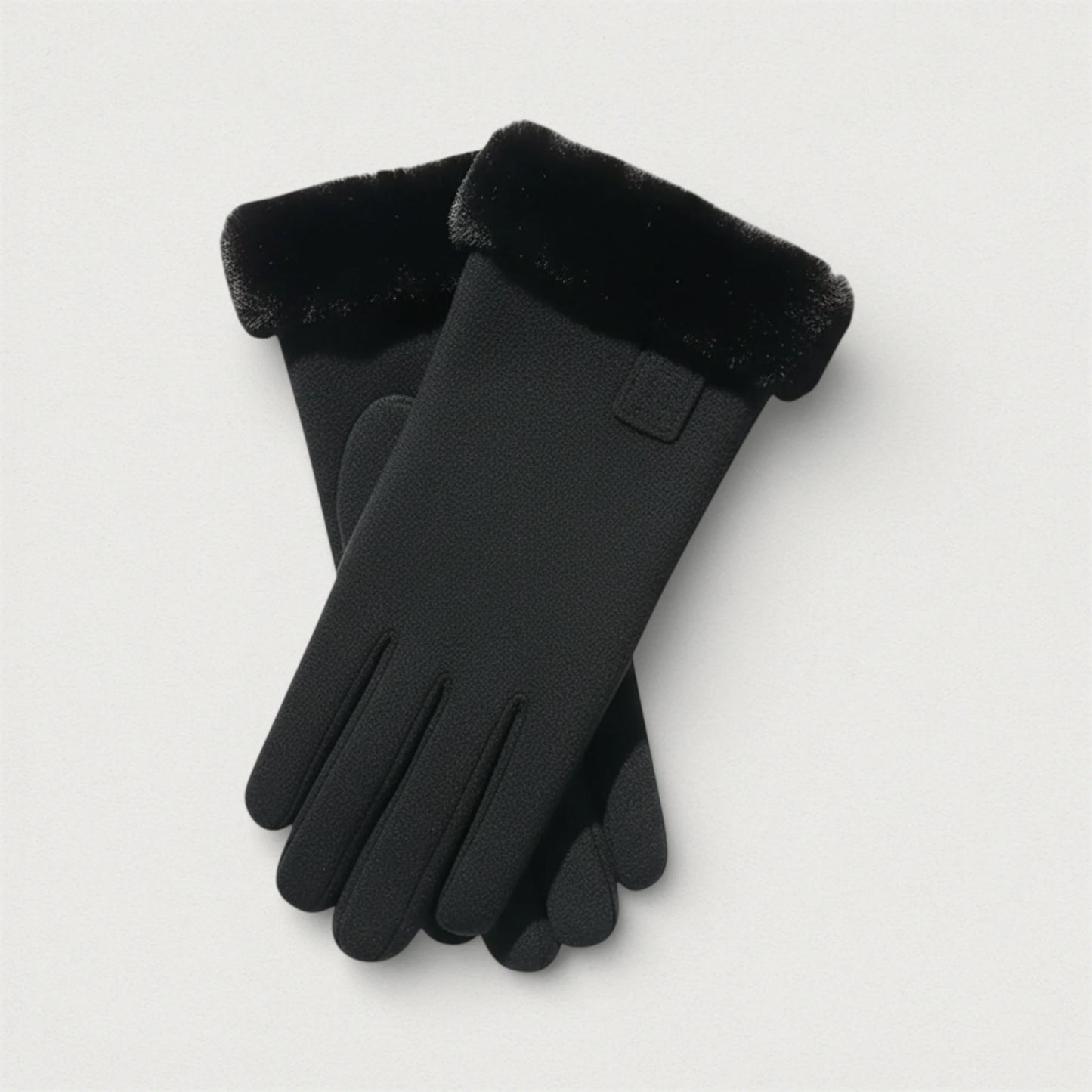 Gants femme d’hiver chauds noir